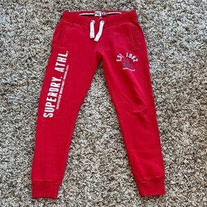 Superdry Athletic Red Sweatpants